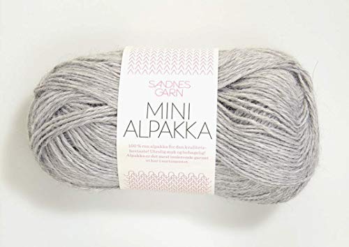 Mini Alpakka col.1032 light grey mottled ca.150 m 50 g von Sandnes Garn