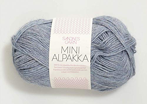 Mini Alpakka col.6221 light grey mottled ca.150 m 50 g von Sandnes Garn