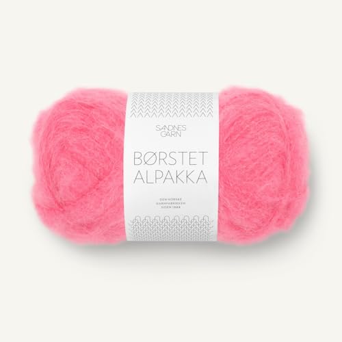 SANDNES GARN Børstet Alpakka - Farbe: Bubblegum Pink (4315) - 50 g/ca. 110 m Wolle von Sandnes Garn