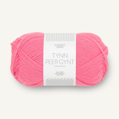 SANDNES GARN Tynn Peer Gynt - Farbe: Bubblegum Pink (4315) - 50 g/ca. 205 m Wolle von Sandnes Garn