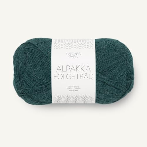 Sandnes Garn Alpakka Folgetrad ca. 400 m col. 7281 dyp petrol 50 g von Sandnes Garn