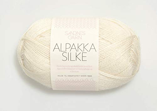 Sandnes Garn Alpakka Silke 1002 Natur, SG11731002, col.1002 creme von Sandnes Garn