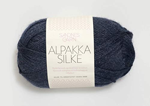 Sandnes Garn Alpakka Silke 6081 dunkelblau von Sandnes Garn