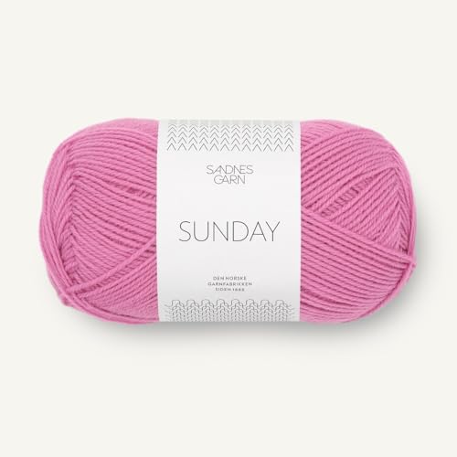 Sandnes Garn Sunday ca. 235 m col. 4626 shocking pink 50 g von Sandnes Garn