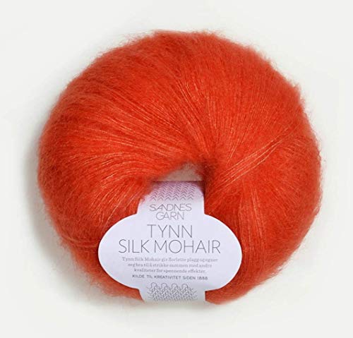 Sandnes Garn Tynn Silk Mohair col.3818 orange ca.212 m 25 g von Sandnes Garn