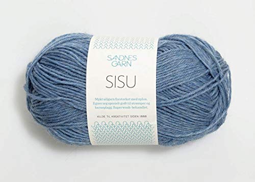 Sisu col.6324 blue mottled ca.175 m 50 g von Sandnes Garn