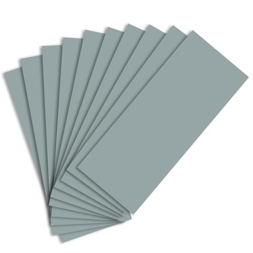 Sandphyrre Schleifpapier ，10 Stück Körnung 10000 Fein Sandpapier，Nass und Trocken für Auto, Metall，Holzmöbel，Stein，Lack，Glas Wasser Schmirgelpapier，9 x 3,6 Zoll von Sandphyrre