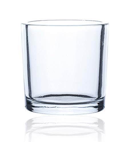 Glasvase HEAVY Windlicht Kerzenglas Vase Glas Tischvase Zylinder, 10 cm von Sandra Rich GmbH