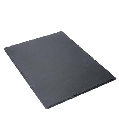 Sandra Rich GmbH Schiefer-Servierplatte. 40x30 cm. Schieferplatte Serviertafel Serviertablett Servierteller Käseplatte von Sandra Rich