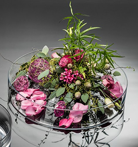 2x Glasschale CORA Glas Schale Dekoschale flach rund, Ø 39 cm 2x Glasschale CORA Glas Schale Dekoschale flach rund, Ø 39 cm von Sandra Rich