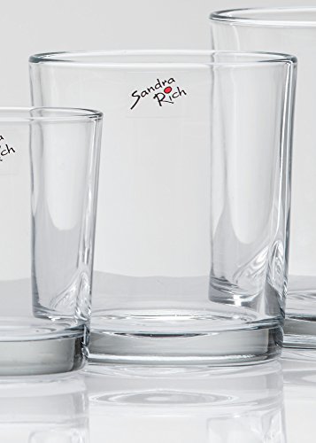 3x Glasvase CYLI Windlicht Vase Glas Tischvase Zylinder, 11 cm von Sandra Rich