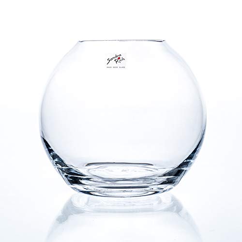 Glaskugel, Kugelvase Globe H. 17cm D. 19cm Glas transparent Sandra Rich von Sandra Rich