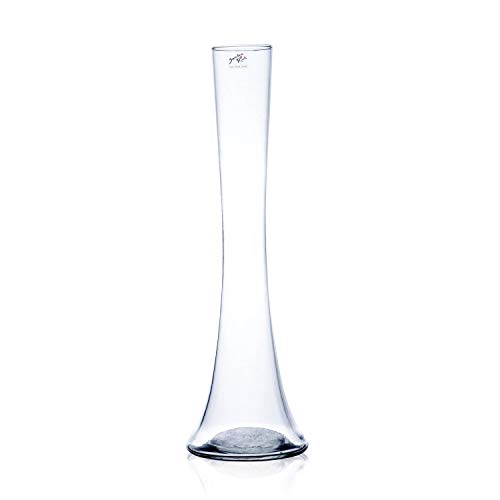 Glasvase "Big Solifleur X" Vase Glas Blumenvase Tischvase Bodenvase, hot cut 50 cm von Sandra Rich