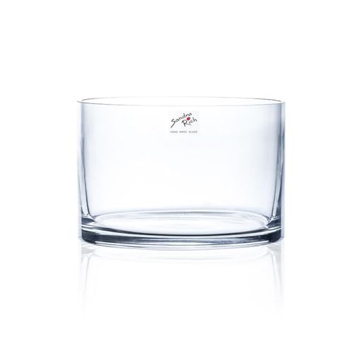 Glasvase CYLI Glas Vase Tischvase Blumenvase Zylinder 10 cm von Sandra Rich