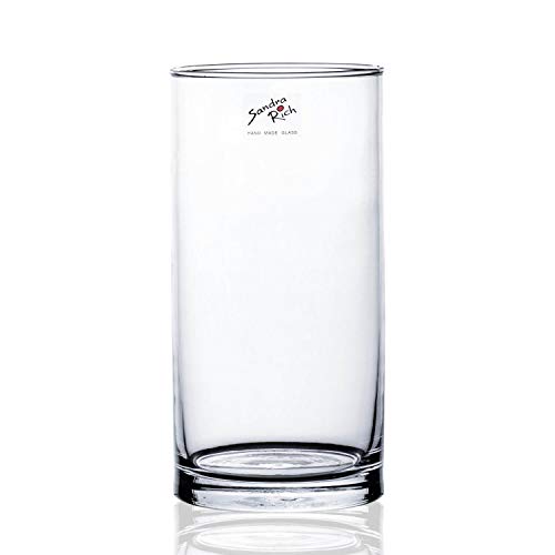 Glasvase Cyli klar zylindrisch 1 Stück 20 cm Ø 10 cm hot cut von Sandra Rich von Sandra Rich