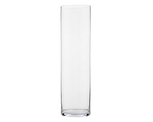 Glasvase Vase Glas Blumenvase Tischvase Zylindervase gerade schlank 40x10 cm klar Floristenqualität von Sandra Rich