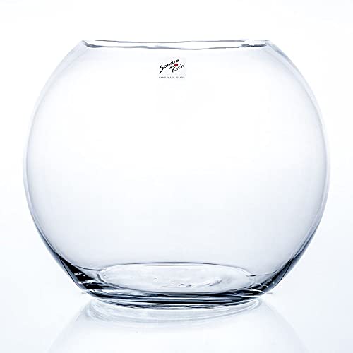 Kugelvase, Glaskugel Globe H. 24,5cm D. 30cm Glas transparent Sandra Rich von Sandra Rich