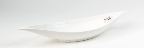 Porzellanschale BOAT Schale Konfektschale Tischschale weiß 30 x 10 cm von Sandra Rich