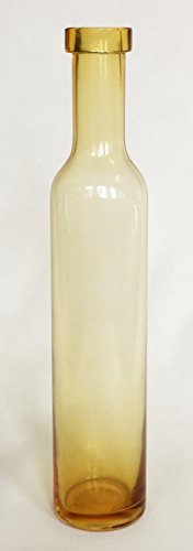 SANDRA RICH, Glas Vase Flasche LANG Ca 48 cm. Bernstein -78 von Sandra Rich