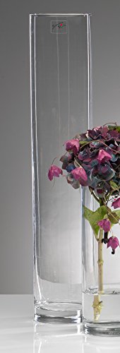 Sandra Rich 3X Glasvase CYLI Glas Vase Tischvase Blumenvase Zylinder 50 cm von Sandra Rich