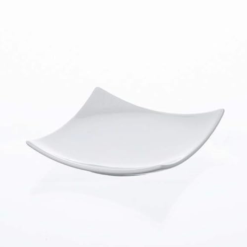 Sandra Rich 6 STÜCK, Porzellan-Platte Porcelain Plate H2cm/10x10cm Square/White Art.: 27310-10 (6 Stück) von Sandra Rich