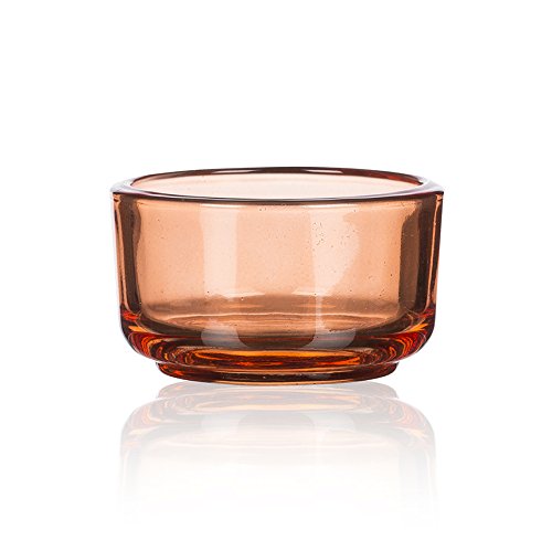Sandra Rich Basic TEELICHTHALTER 6 Stück. Teelicht Glas H 3 cm / 5 cm. FARBIG: ORANGE -70 Sandra Rich Basic TEELICHTHALTER 6 Stück. Teelicht Glas H 3 cm / 5 cm. FARBIG: ORANGE -70 von Sandra Rich