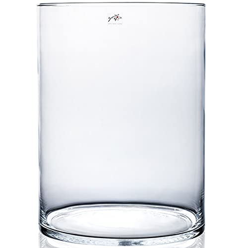 Sandra Rich CYLI XXL Cylindrical vase - klar - 30x30x40cm - Glas von Sandra Rich