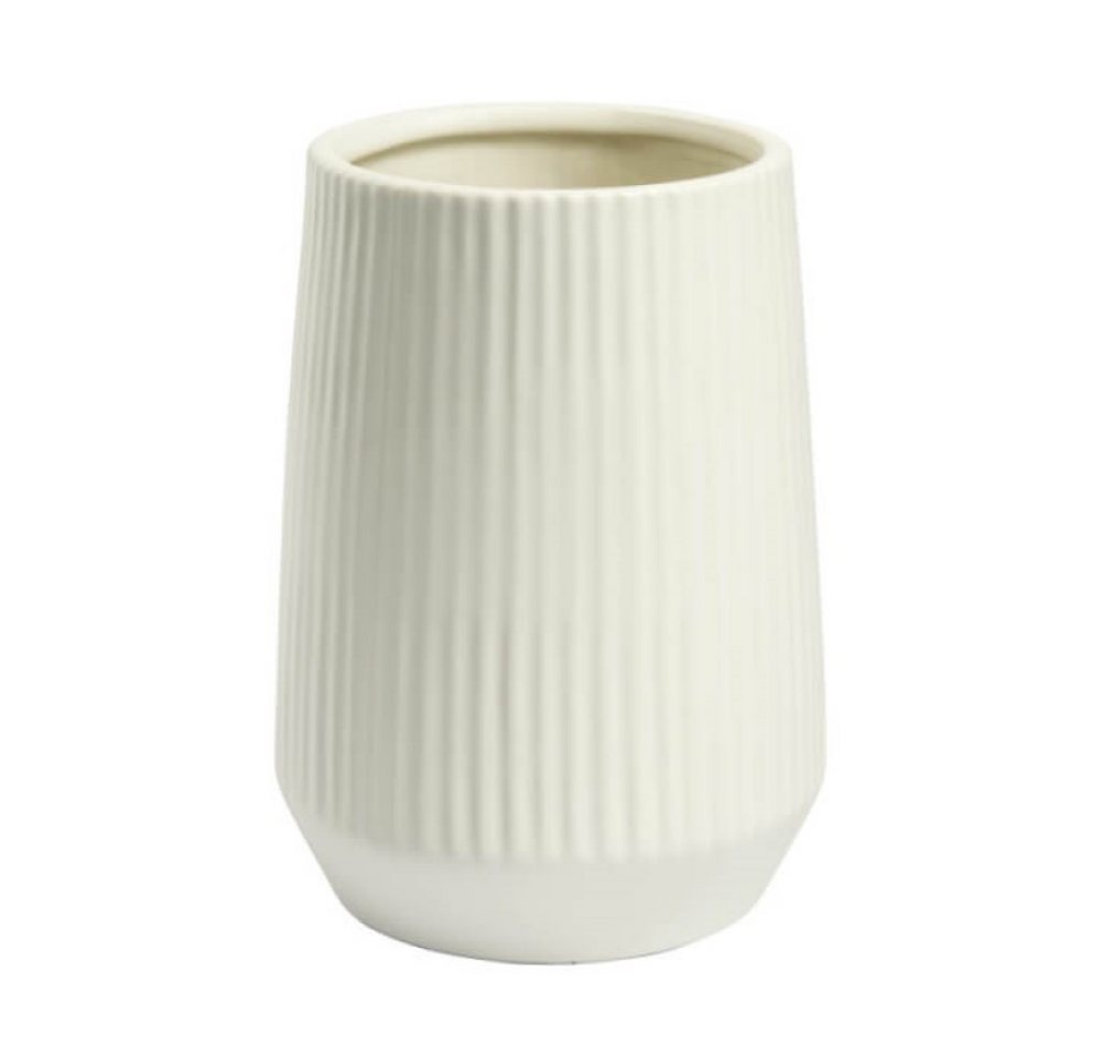 Sandra Rich Dekovase SANDRA RICH, Keramik- VASE "PURE belly" 18,5cm creme-WEISS von Sandra Rich