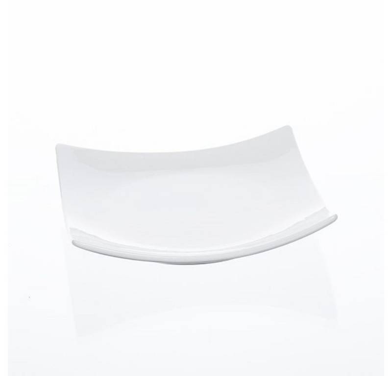 Sandra Rich Dekovase SANDRA RICH, Porzellan-Platte 16x16cm Square WEISS von Sandra Rich