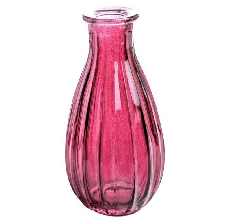Sandra Rich Dekovase SANDRA RICH "RIM" kleine Flasche Glasvase Blumenvase 14,5 cm von Sandra Rich