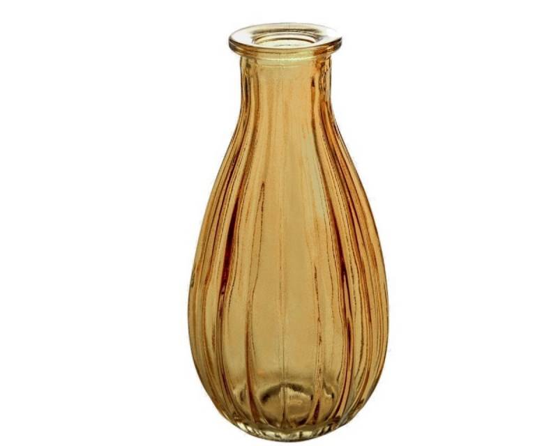 Sandra Rich Dekovase SANDRA RICH "RIM" kleine Flasche Glasvase Blumenvase 14,5 cm von Sandra Rich