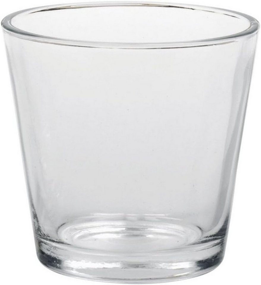 Sandra Rich Dekovase Vase/Windlicht 'Coni' aus Glas, konisch, Ø 9 x 8 cm, transparent (1 St) von Sandra Rich