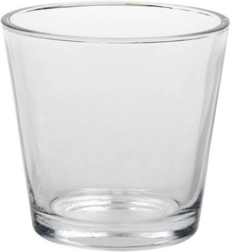 Sandra Rich Dekovase Vase/Windlicht 'Coni' aus Glas, konisch, Ø 9 x 8 cm, transparent (1 St) von Sandra Rich