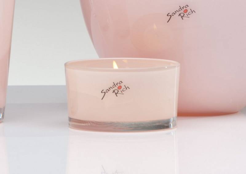 Sandra Rich Dekovase konische Glasvase CANDY rosé von Sandra Rich von Sandra Rich