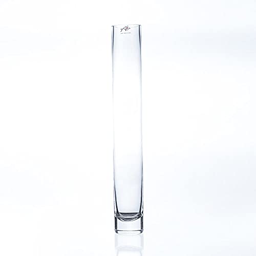 Glasvase, Blumenvase SOLIFLEUR H. 40cm D. 6cm rund transparent Sandra Rich von Sandra Rich