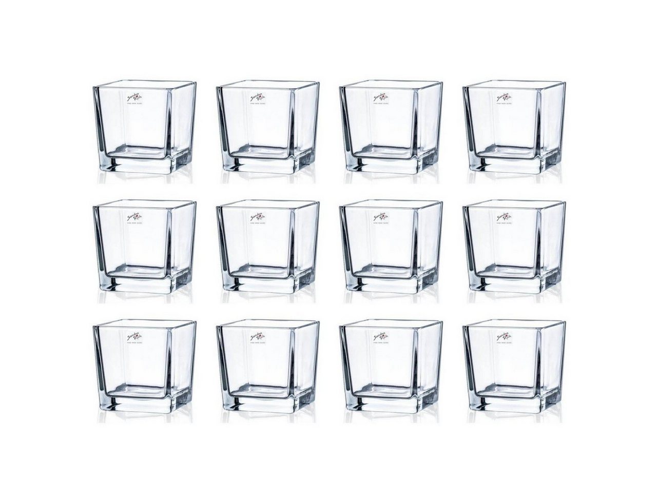 Sandra Rich Kerzenhalter Cube, Transparent L:10cm B:10cm H:10cm Glas von Sandra Rich