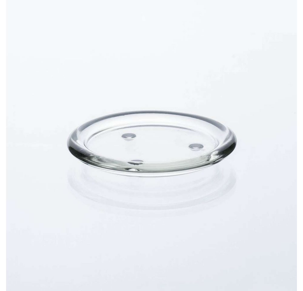 Sandra Rich Kerzentablett SANDRA RICH, KERZENTELLER ca 11cm. "CANDLE MOOD round plate – clear" von Sandra Rich