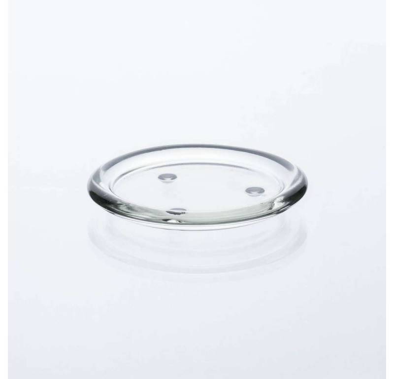 Sandra Rich Kerzentablett SANDRA RICH, KERZENTELLER ca 11cm. "CANDLE MOOD round plate – clear" von Sandra Rich