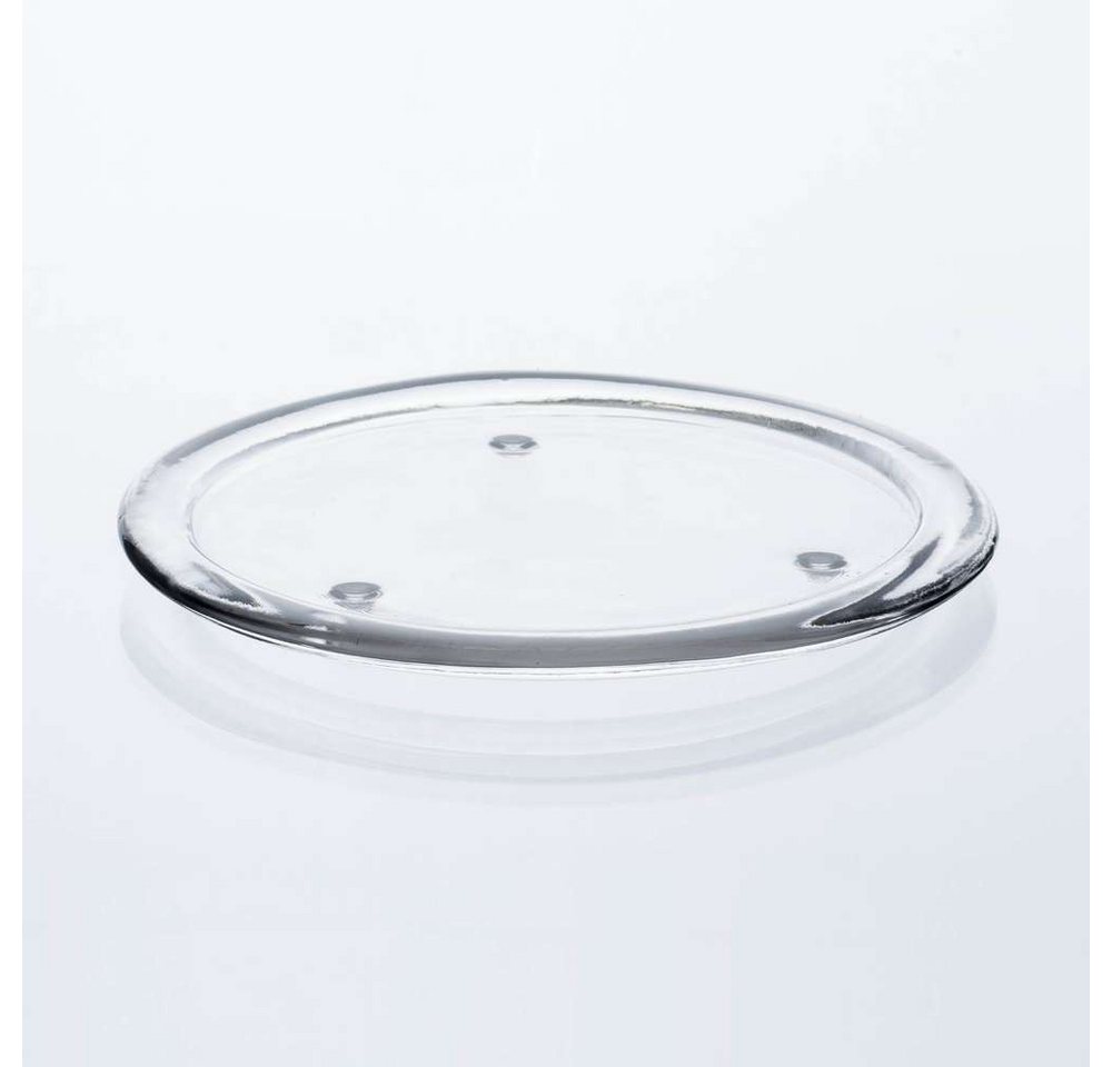 Sandra Rich Kerzentablett SANDRA RICH, KERZENTELLER ca 19cm. "CANDLE MOOD round plate–clear" von Sandra Rich