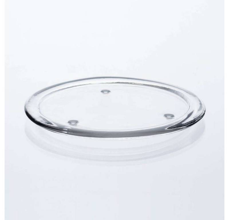 Sandra Rich Kerzentablett SANDRA RICH, KERZENTELLER ca 19cm. "CANDLE MOOD round plate–clear" von Sandra Rich
