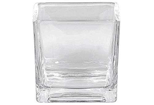 Sandra Rich RF 75-75 'Cube' Vase / Windlicht Glas Würfel, eckig, 8 x 8 x 8 cm, klar, 1 Stück von Sandra Rich