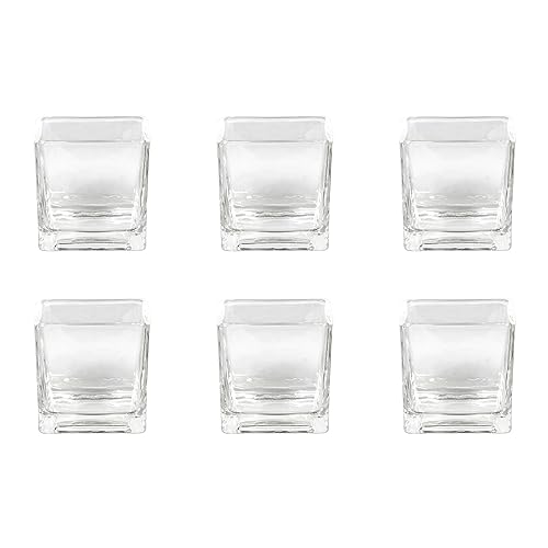 Sandra Rich RF 75-75 'Cube' Vase / Windlicht Glas Würfel, eckig, 8 x 8 x 8 cm, klar, 6 Stück von Sandra Rich