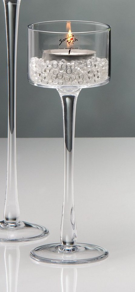 Sandra Rich Kerzenhalter Glasschale Candle Light klar rund von Sandra Rich von Sandra Rich