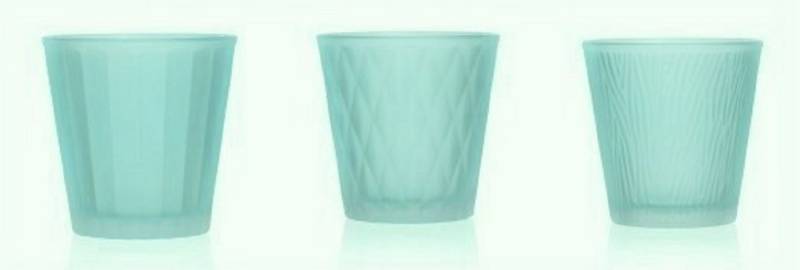 Sandra Rich Teelichthalter SANDRA RICH, 3x Teelichtglas "LUMIÉRE" Windlicht 7,5cm MATT von Sandra Rich