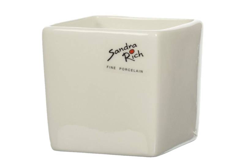 Sandra Rich Übertopf SANDRA RICH, Porzellan-Übertopf CUBE "Porcelain cube 14cm" von Sandra Rich