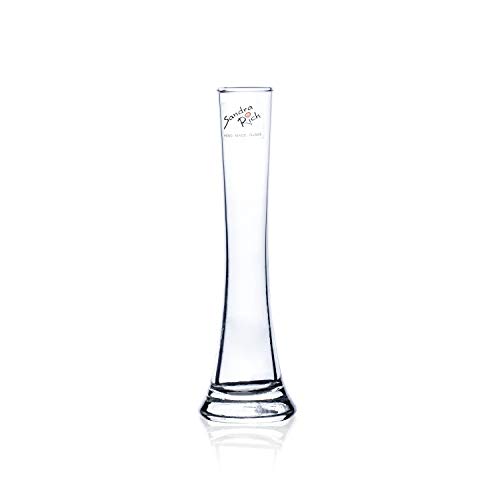 Sandra Rich Vase, Glas, transparent, 18.4 x 4.2 x 3.4 cm von Sandra Rich