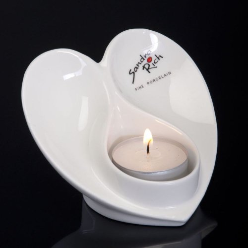 Teelichthalter ANGEL Herz Kerzenhalter Kerzenständer Kerzenleuchter Porzellan Teelichthalter ANGEL Herz Kerzenhalter Kerzenständer Kerzenleuchter Porzellan von Sandra Rich