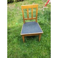 Retro Kinderstuhl Holz von SandraKunterbunt