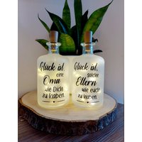Flaschenlicht - Glück Ist... Geschenk Für Die Eltern Oma Mama Flaschenlicht - Glück Ist... Geschenk Für Die Eltern Oma Mama von SandraSBastelstube