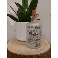 Flaschenlicht Mama - Mutter Muttertagsgeschenk Geschenidee Bottlelight -Für Die Welt von SandraSBastelstube